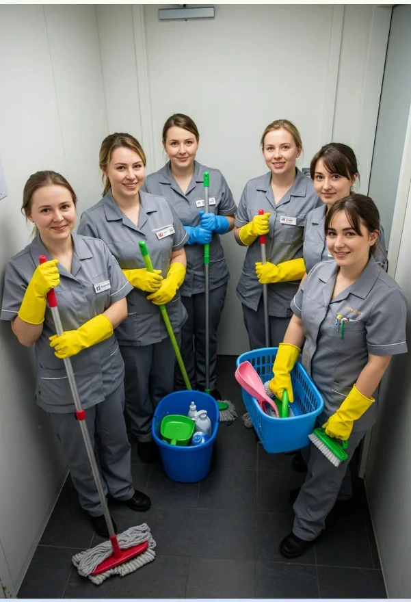 The Sparkling Mates cleaning team